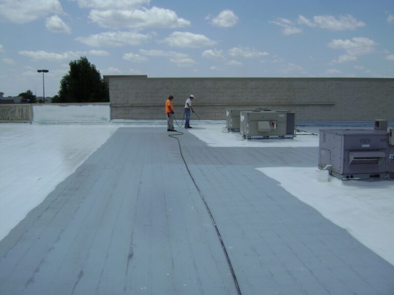 flat rooftop with HVAC equipment